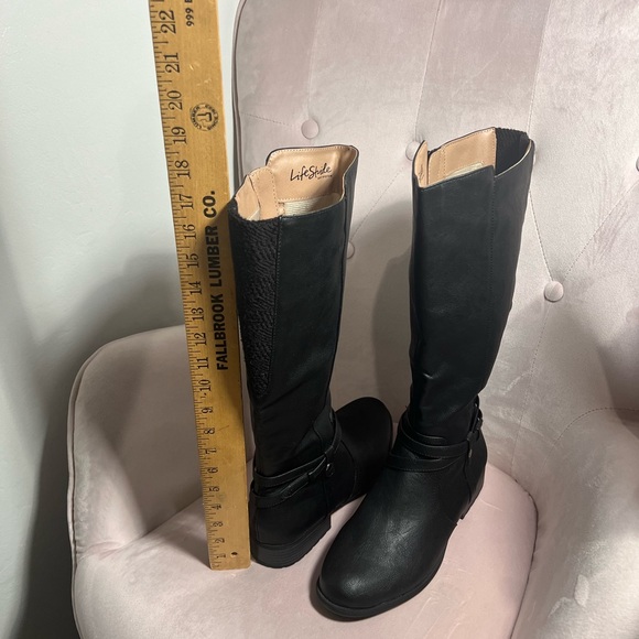 Life Stride Shoes - Life Stride | Women’s 6 Black Faux Leather Riding Boot